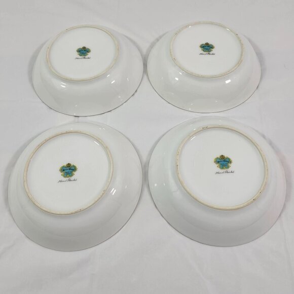 Meito Japan Fine China Hand Painted Floral Accent Fruit Dessert Bowls – Set of 4 - Picture 11 of 16